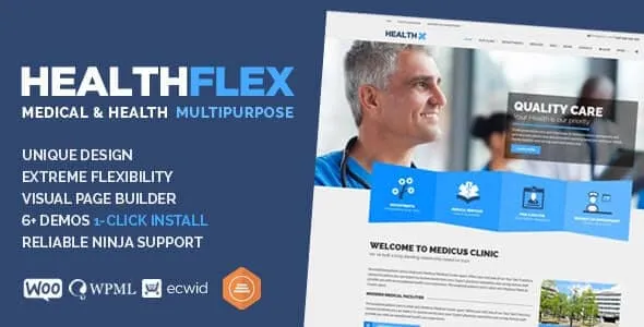 HEALTHFLEX Doctor Medical Clinic & Health WordPress Theme