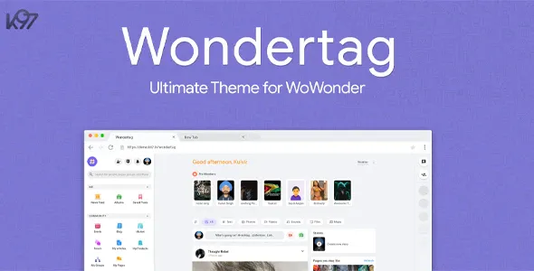 Wondertag Best WoWonder Theme