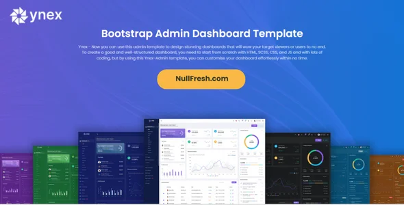 Ynex – Bootstrap Admin Dashboard Template v4.1 Nulled