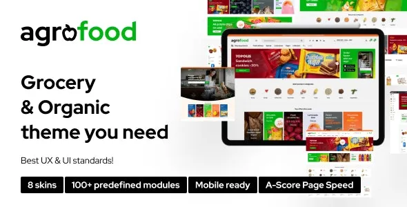 Agrofood Elementor WooCommerce WordPress Theme