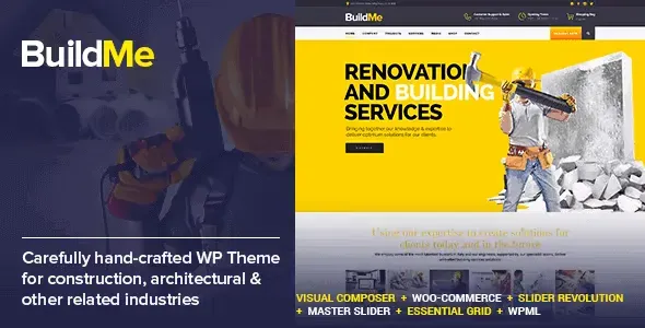 BuildMe Construction & Architectural WP Theme