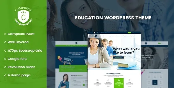 Campress Responsive Education Event WordPress Theme