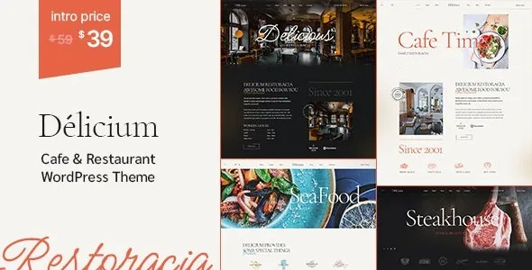 Delicium Restaurant & Cafe WordPress Theme