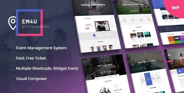 EM4U Events WordPress Theme for Booking Tickets