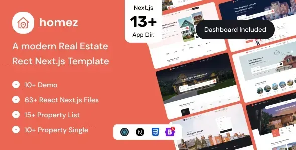 (v1.4) Homez Real Estate React NextJS Template Free Download