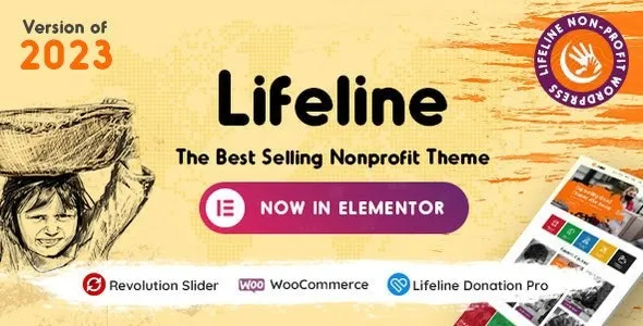 Lifeline NGO Charity Fund Raising WordPress Theme