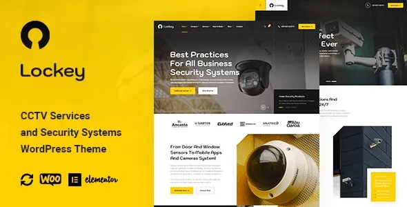 Lockey CCTV and Security Systems WordPress Theme