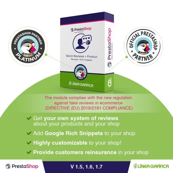 Store Reviews + Product Reviews + Google Rich Snippets (v1.7.4) Prestashop Free Download