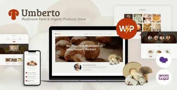 Umberto Mushroom Farm & Organic Products Store Theme