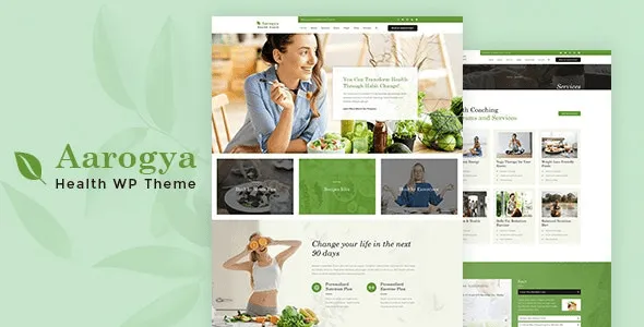 Aarogya Nutrition & Dietitian WordPress Theme