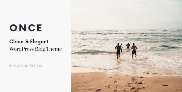 Once Clean & Elegant WP Blog Theme