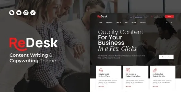 ReDesk Content Writing & Copywriting Theme