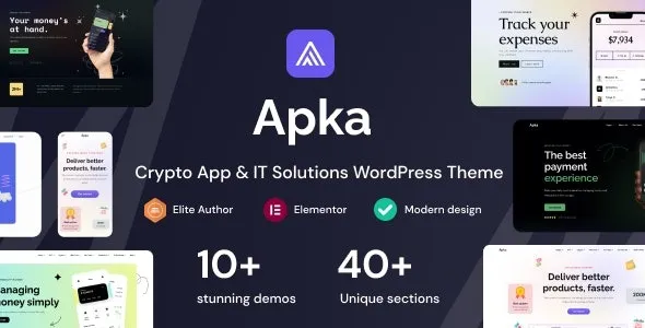 Apka (v1.08) App Landing Page WordPress Theme