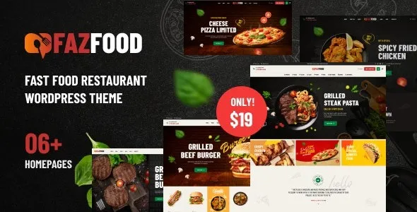 Fazfood (v1.0.3) Fast Food Restaurant WordPress Theme