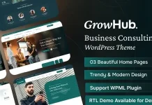 GrowHub (v1.0.2) Business Consulting WordPress Theme