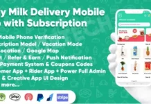 v1.4 Dairy Products, Grocery, Daily Milk Delivery Mobile App with Subscription – Customer & Delivery App