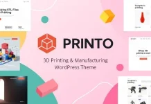 Printo (v1.4.0) – 3D Printing & Manufacturing WordPress Theme