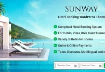 Sunway (v6.6) Hotel Booking WordPress Theme [Activated]